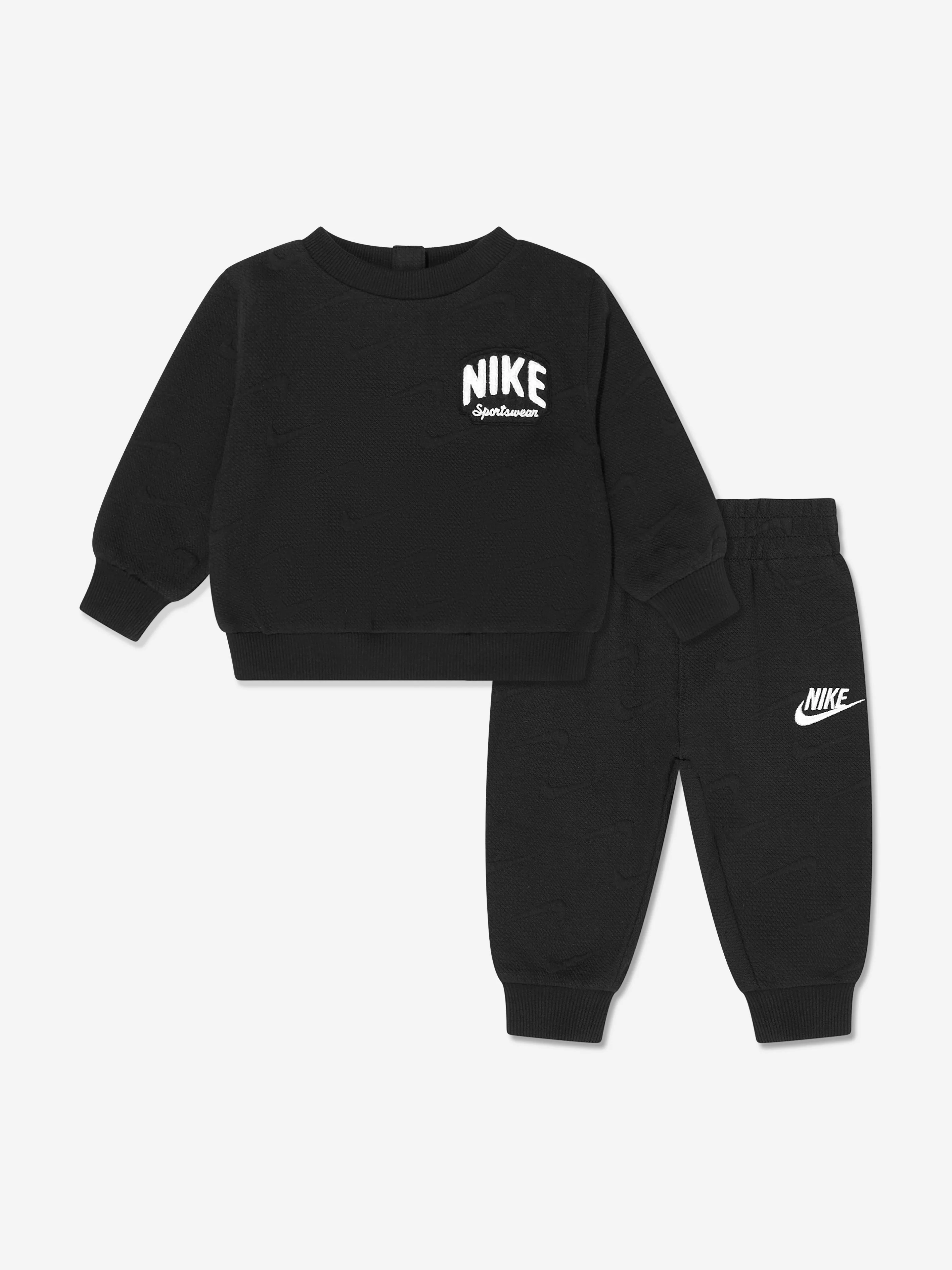 Boys NSW Jacquard Logo Tracksuit in Black