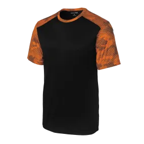 C1641M Mens CamoHex Colorblock Tee