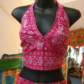 Choli Indian Crop Top Dancewear Pink