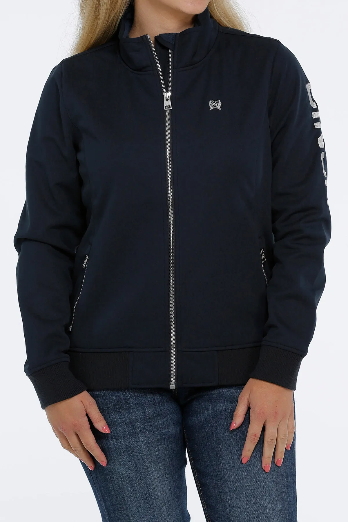 Cinch Women's Navy Bonded Bomber Jacket