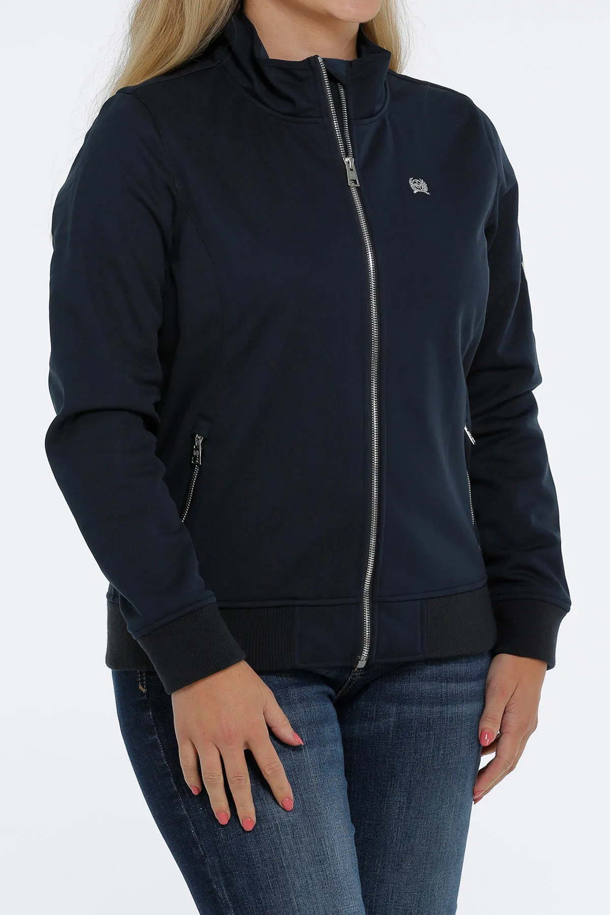 Cinch Women's Navy Bonded Bomber Jacket