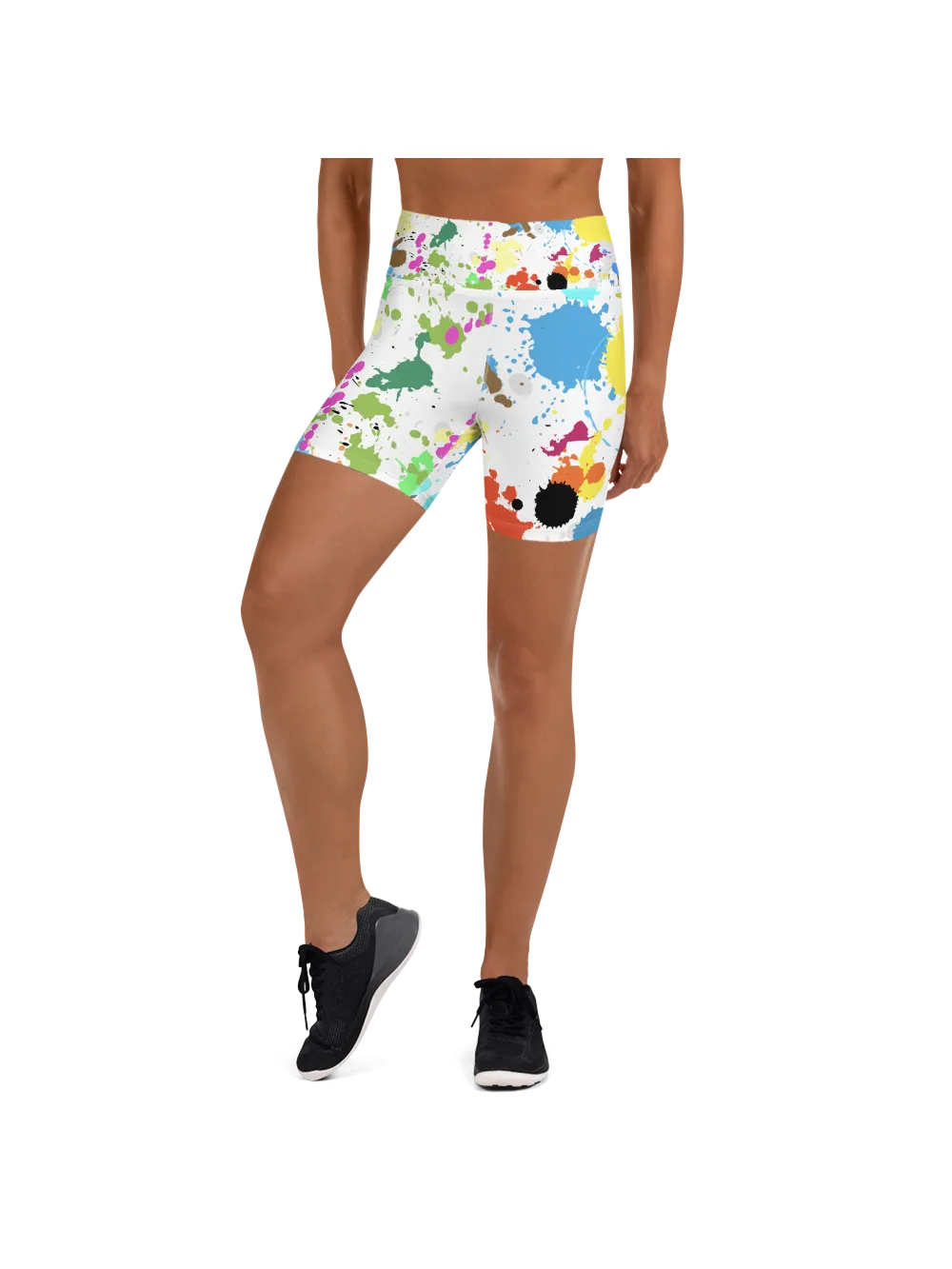 Color Splash Yoga Shorts