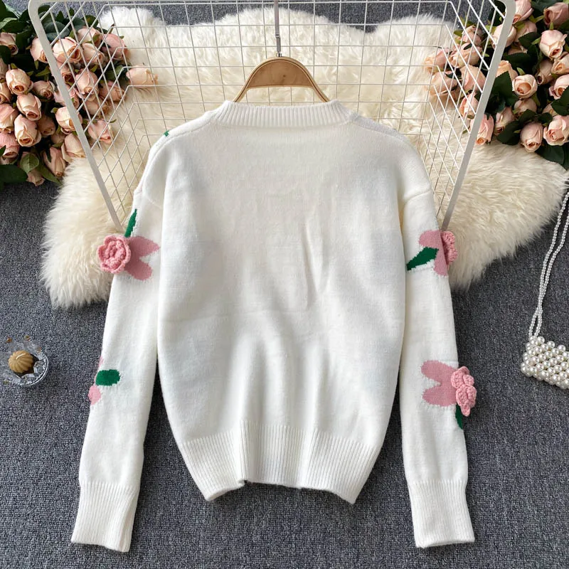 Cute Cardigan Long Sleeve Sweater     S2548