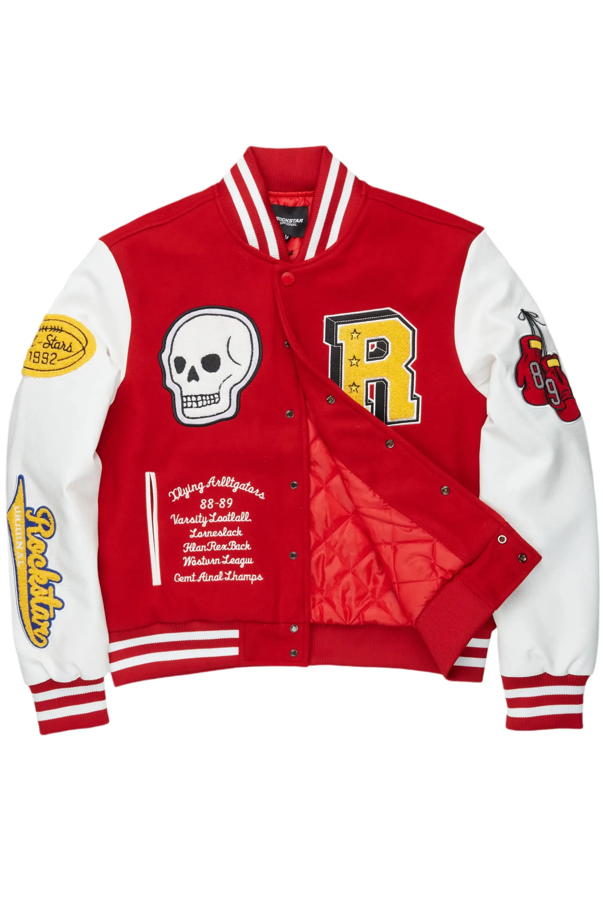 Eisen Red/White Varsity Jacket