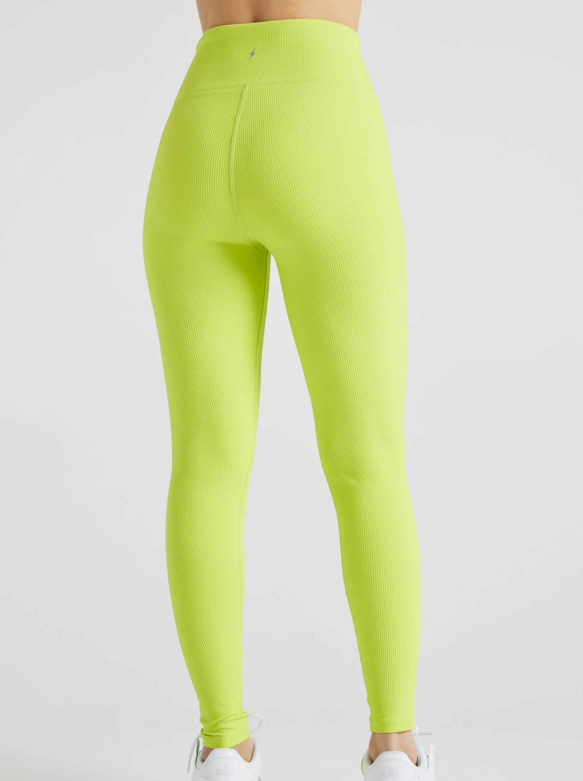 Electric Rib Legging  - Lime Punch