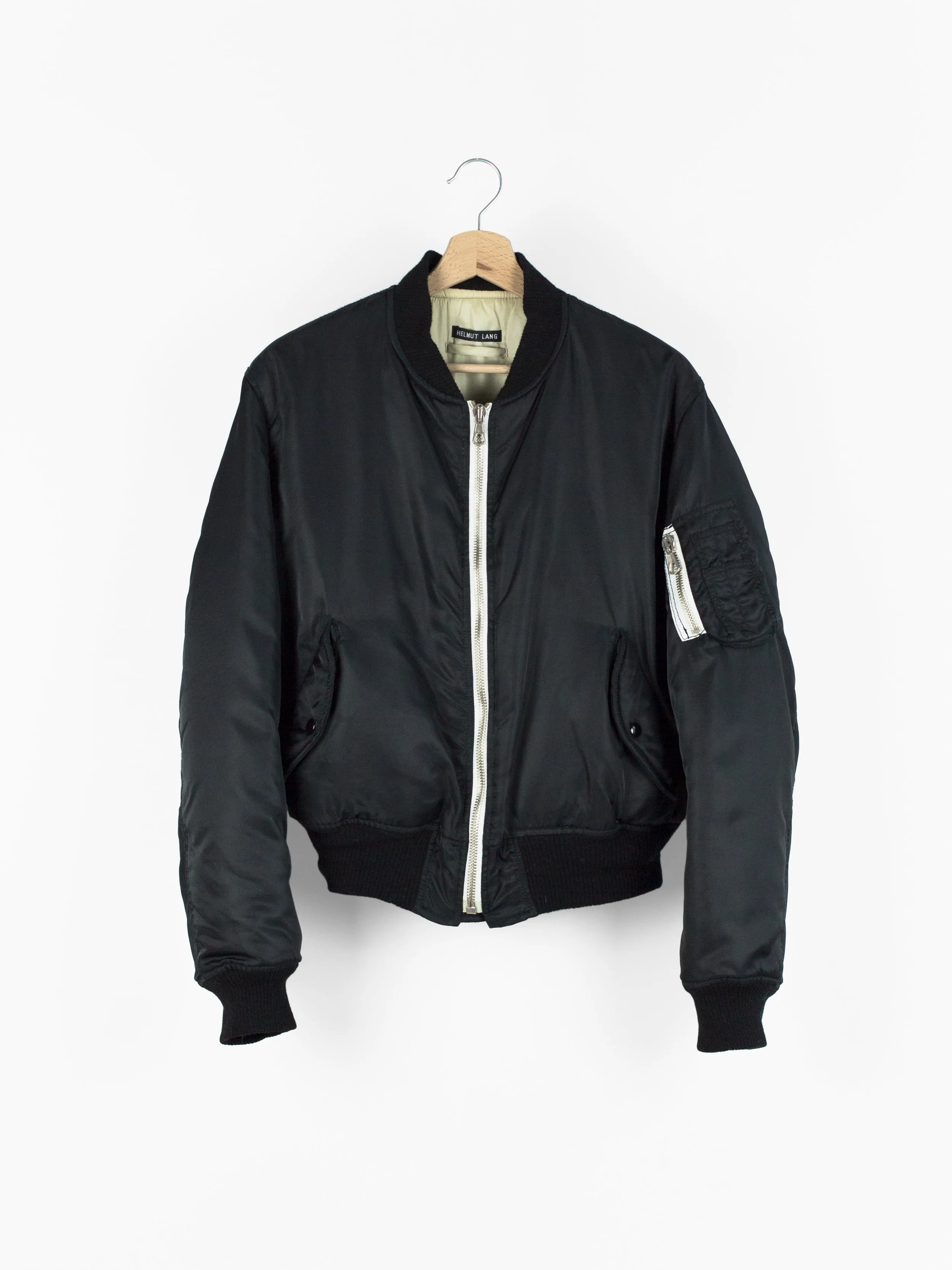 Helmut Lang AW97 Nylon Satin Ma-1 Bomber