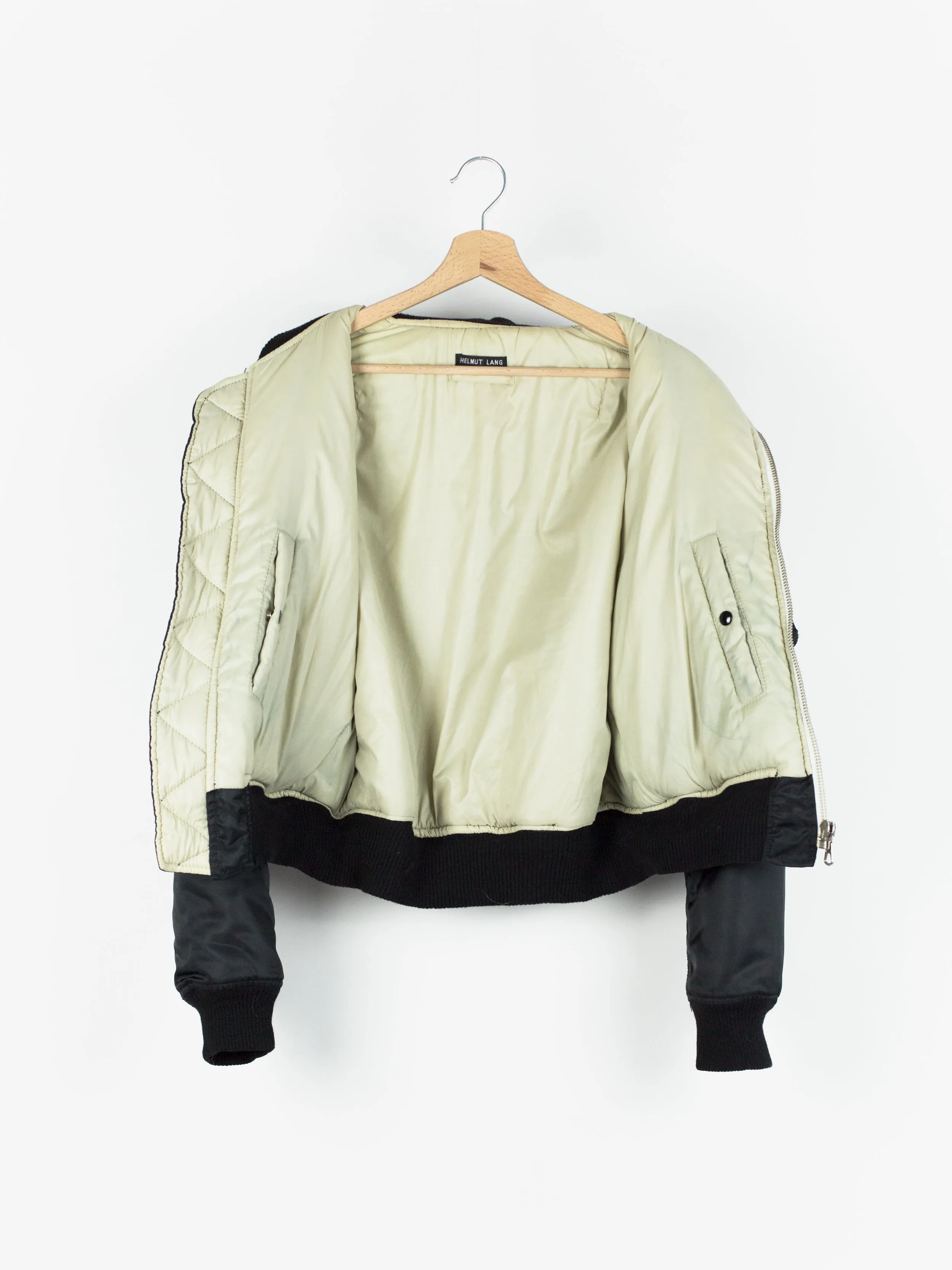 Helmut Lang AW97 Nylon Satin Ma-1 Bomber