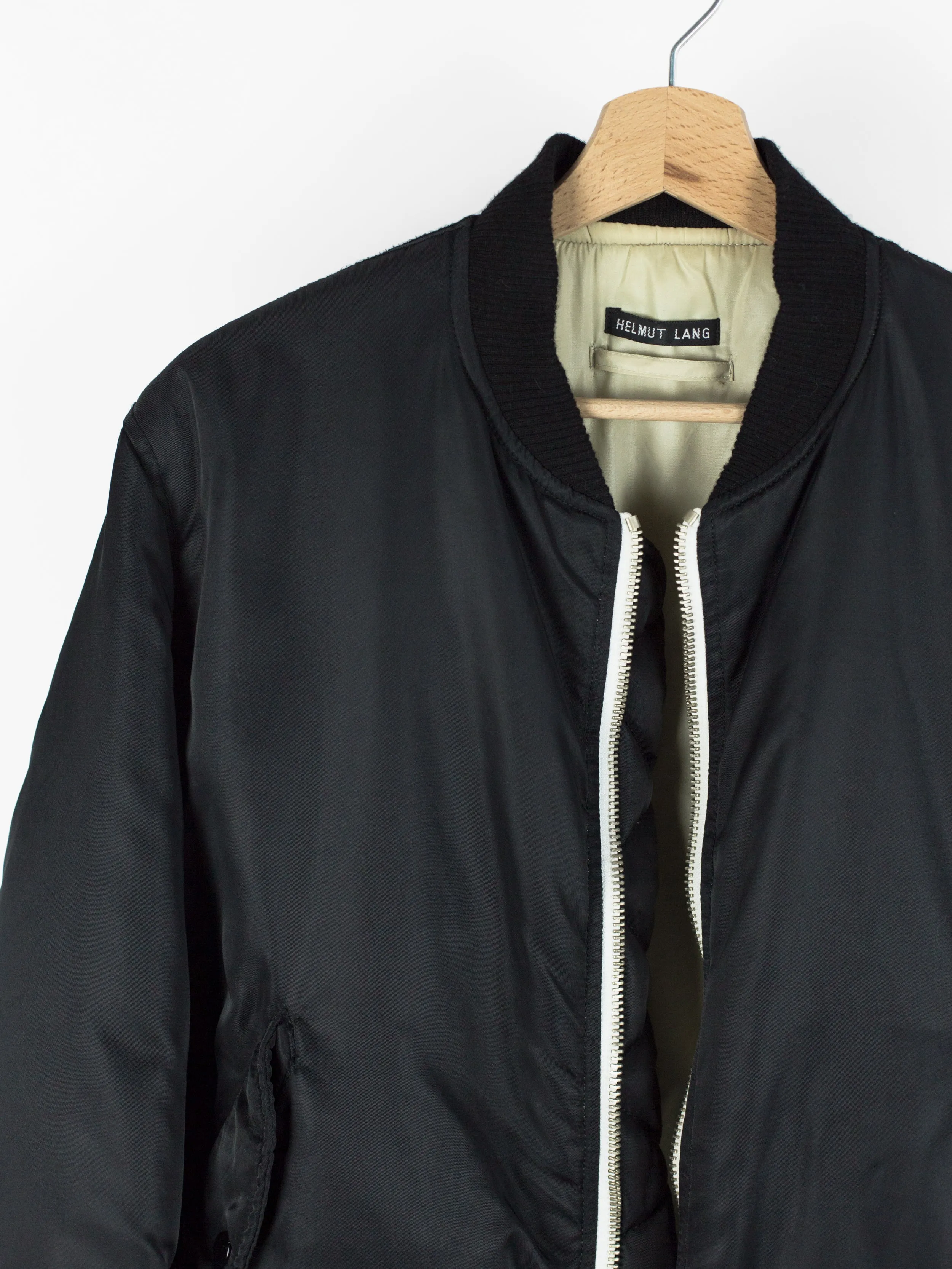 Helmut Lang AW97 Nylon Satin Ma-1 Bomber