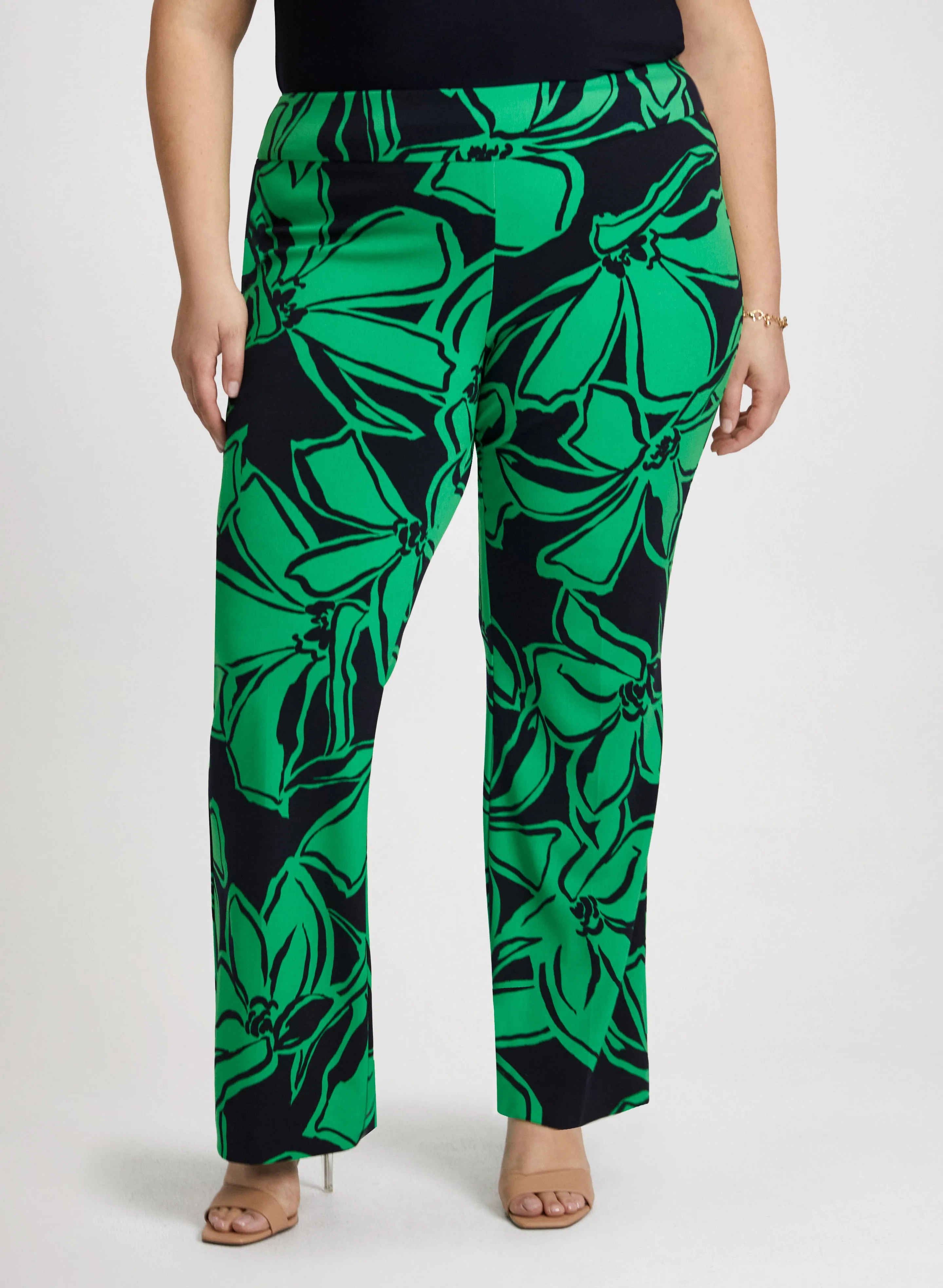 Joseph Ribkoff - Palm Print Pull-On Pants