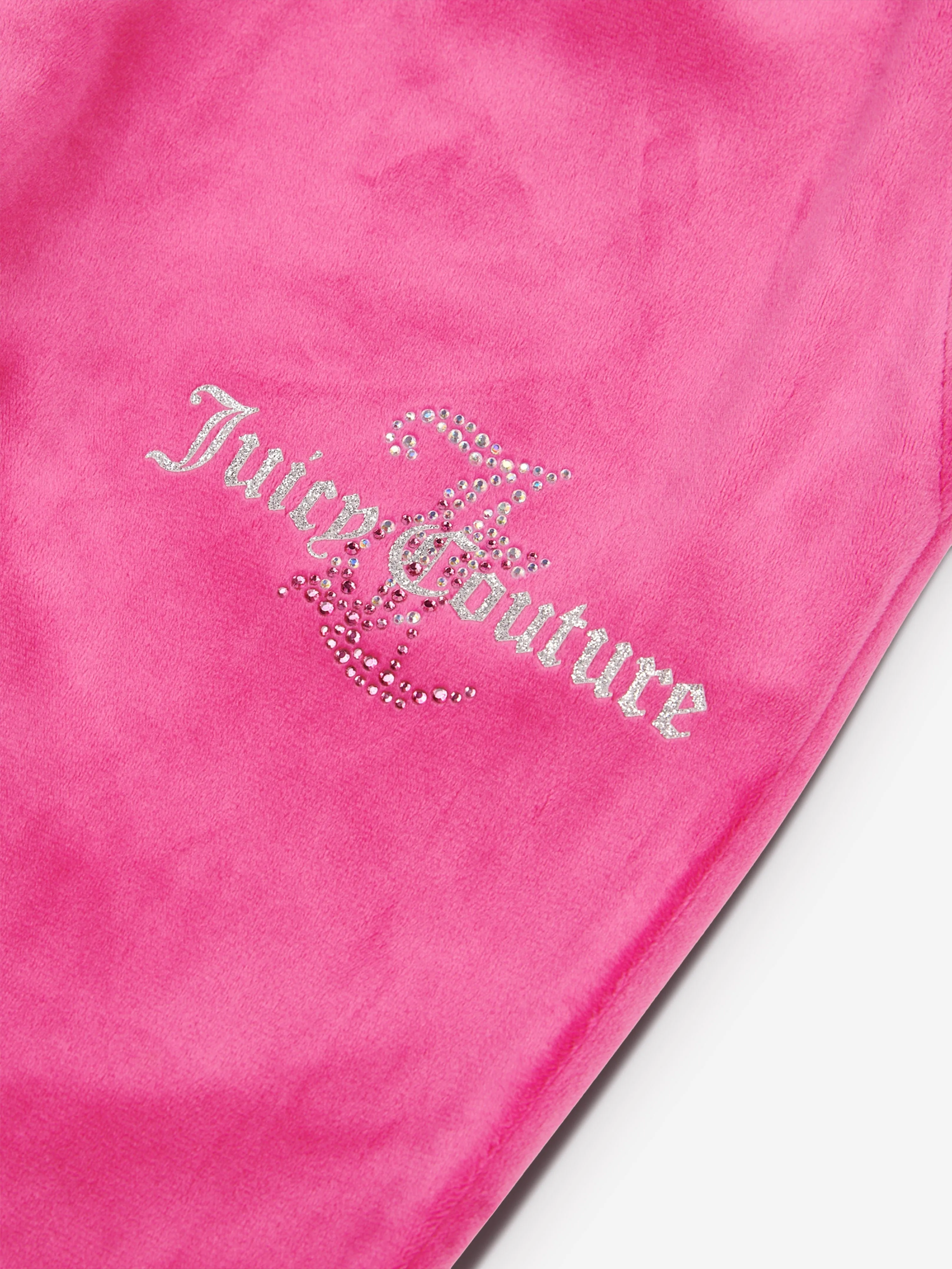 Juicy Couture Girls Diamante Logo Tracksuit in Pink