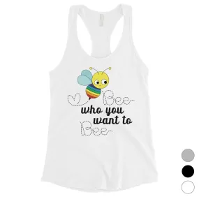 LGBT Bee Who Rainbow Womens Tank Top