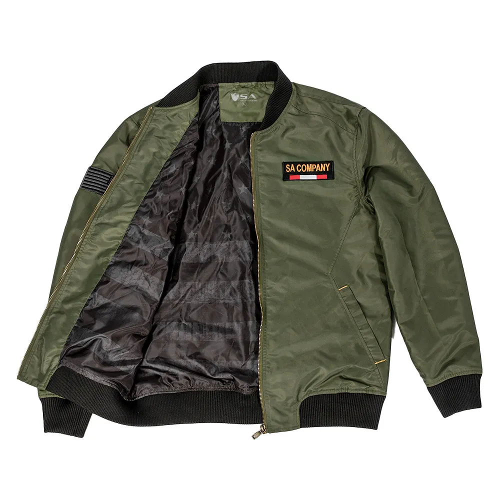 Limited Edition Military Bomber Jacket | Honor | OD Green PreOrder