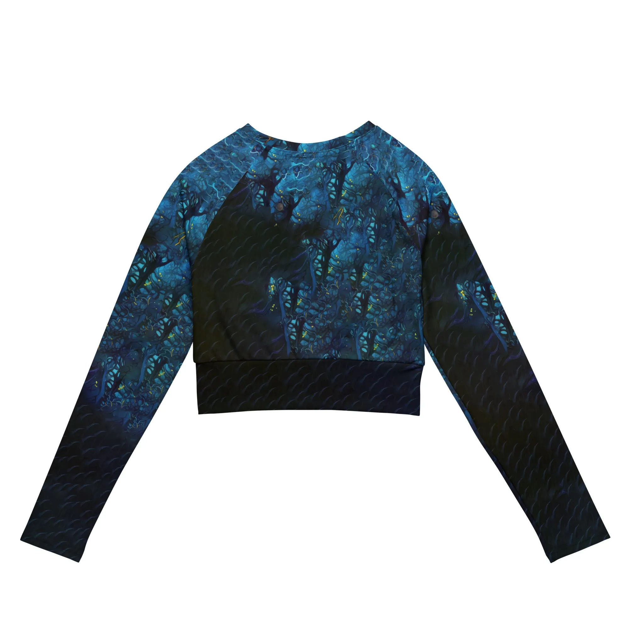 Long-Sleeve Crop Top Sea of Neurons