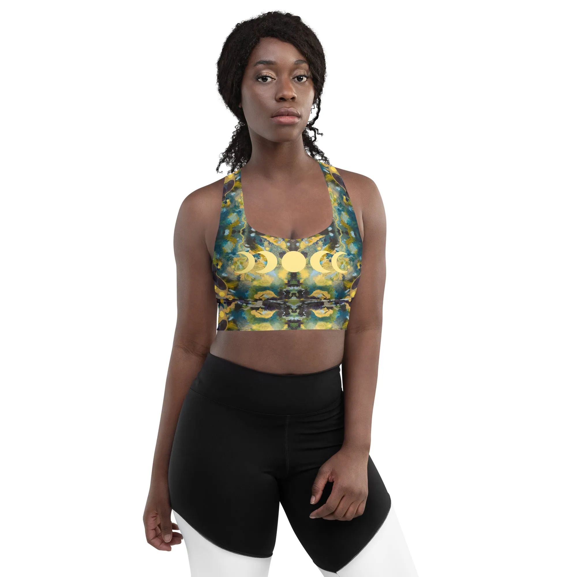 Longline sports bra, moonshadow