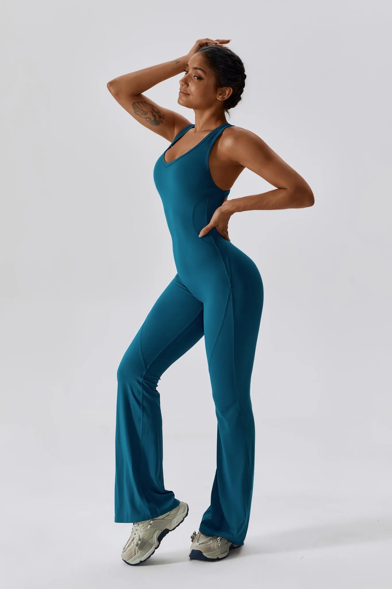 Maya Jumpsuit - Peacock Blue