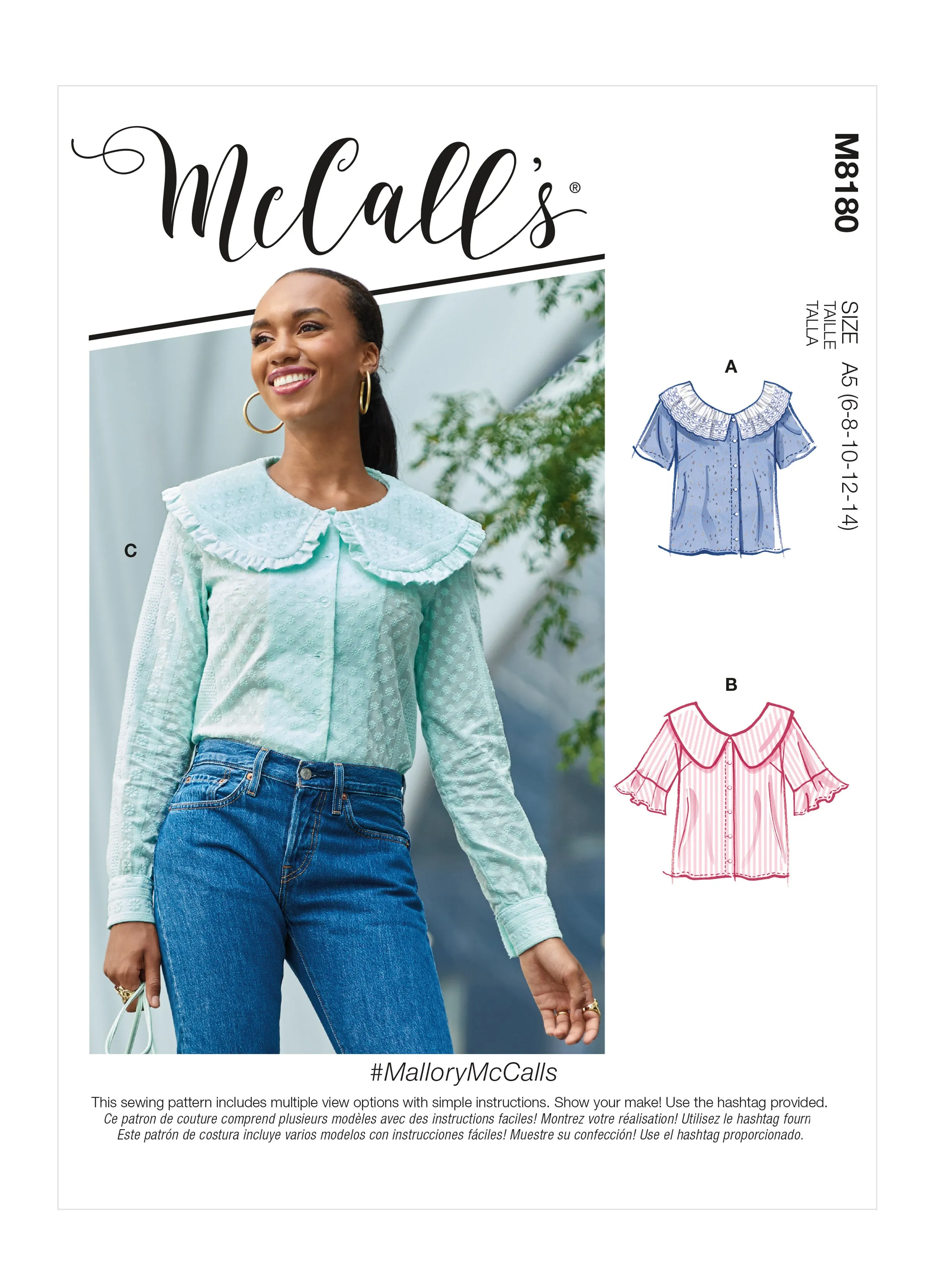 McCall's Pattern M8180 Misses' Tops