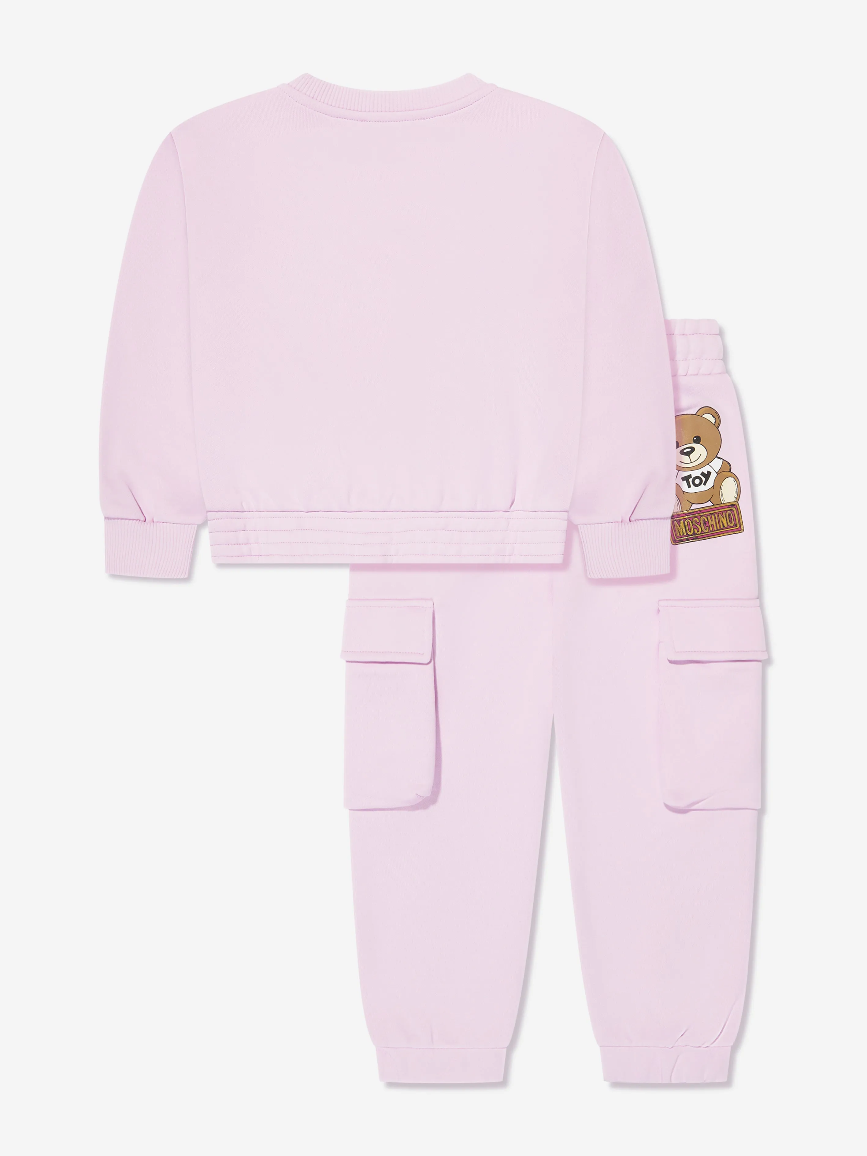 Moschino Girls Teddy Bear Tracksuit in Pink