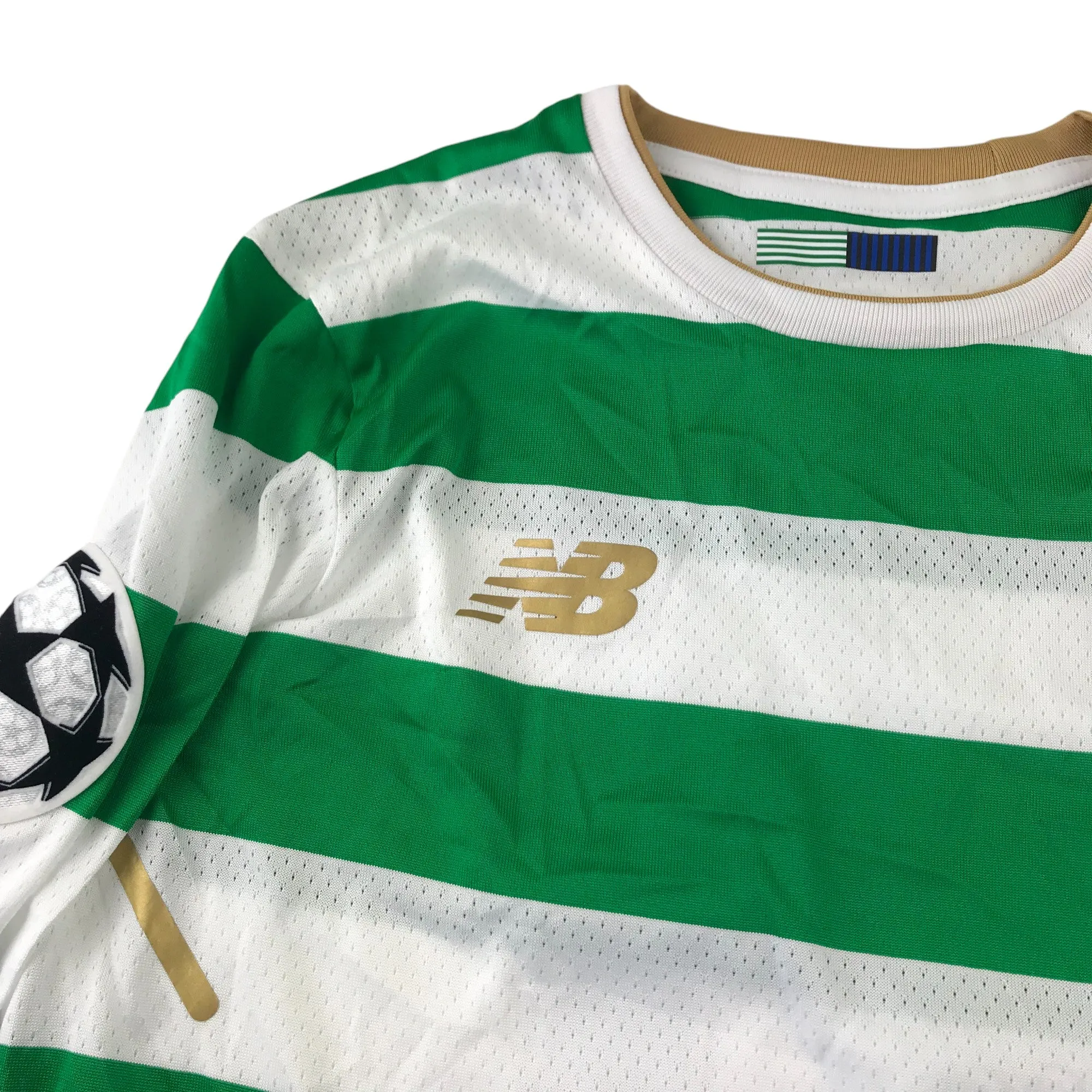 New Balance Celtic FC Football Strip 8-10 years number 11 Sinclair long sleeve