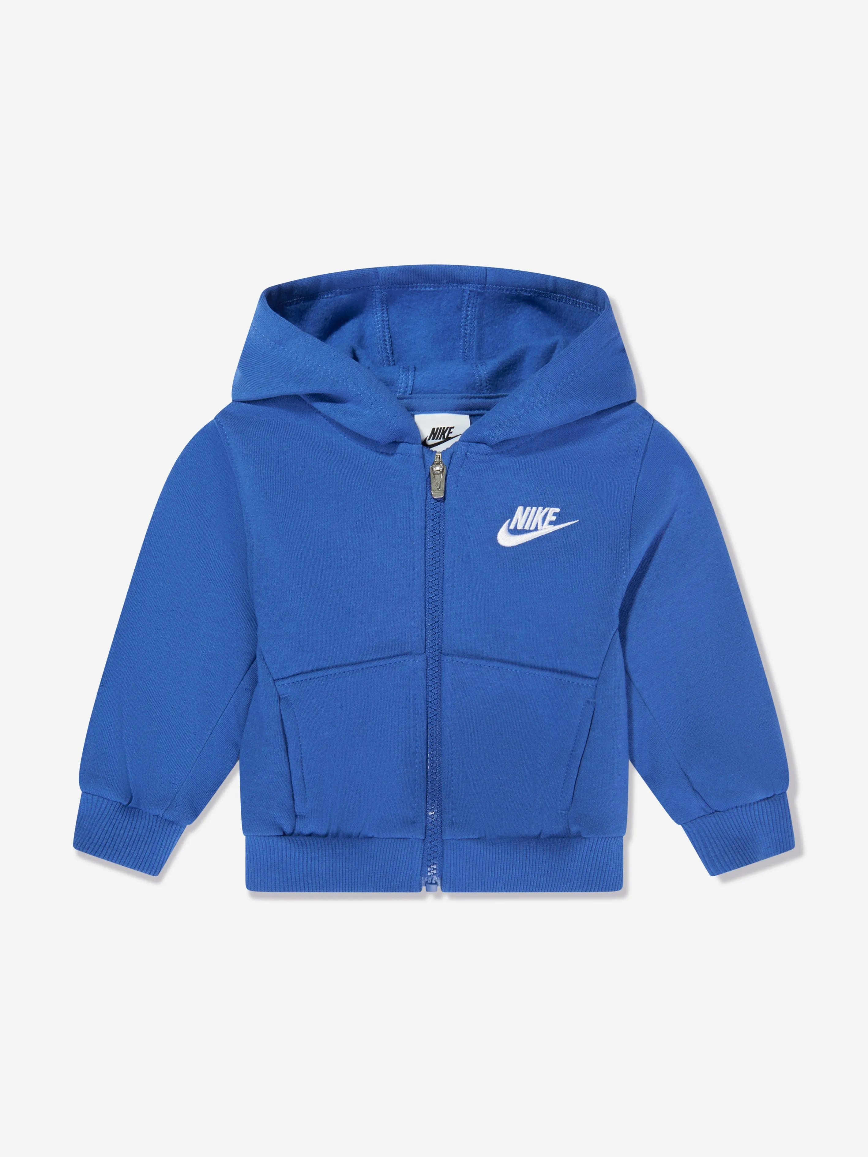 Nike Baby LBR Full Zip Club Tracksuit in Blue