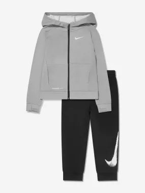 Nike Boys AOP Tracksuit in Black