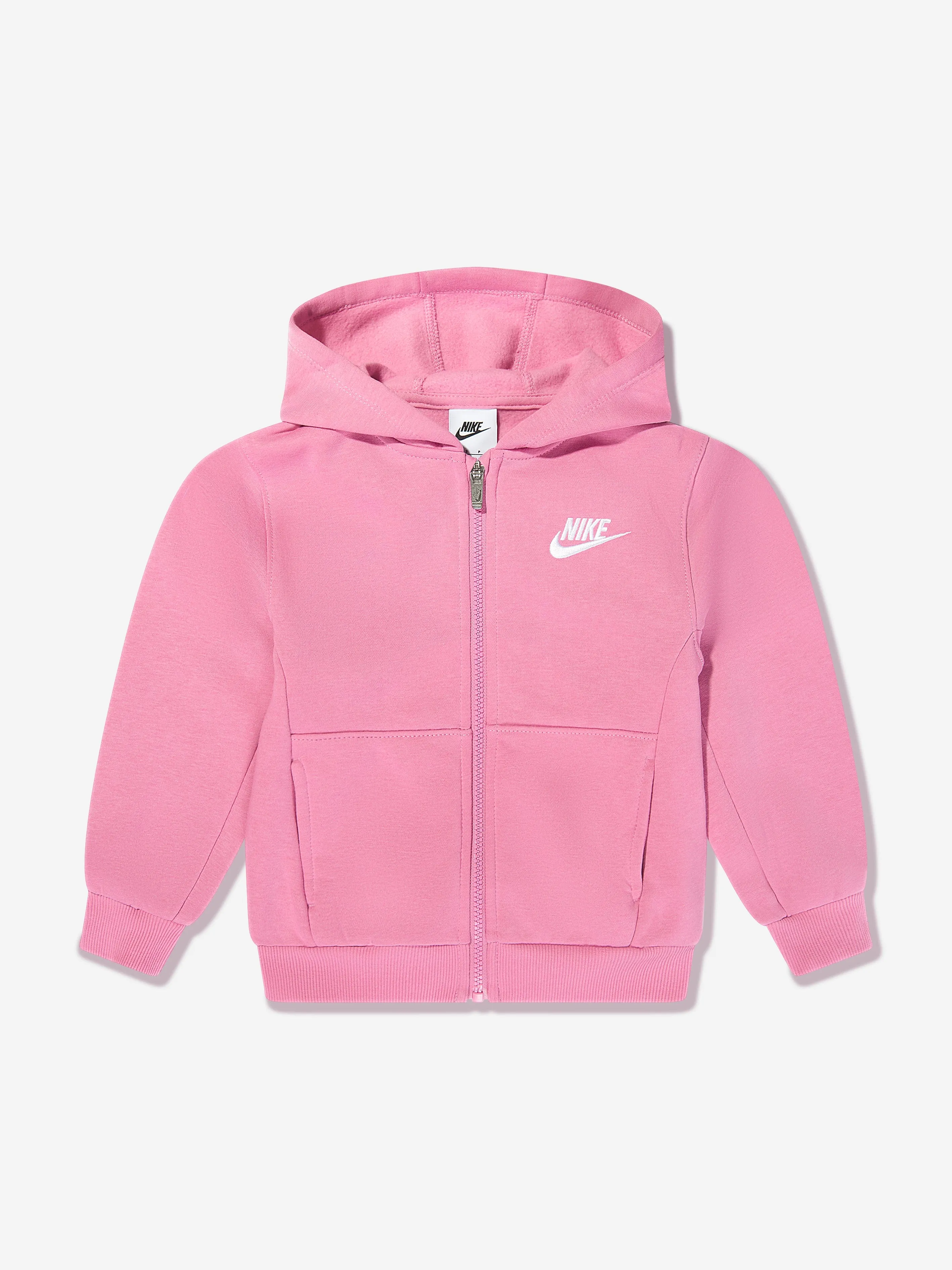 Nike Girls Full Zip Tracksuit in Pink