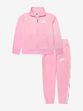 Nike Girls NSW Logo Tracksuit in Pink