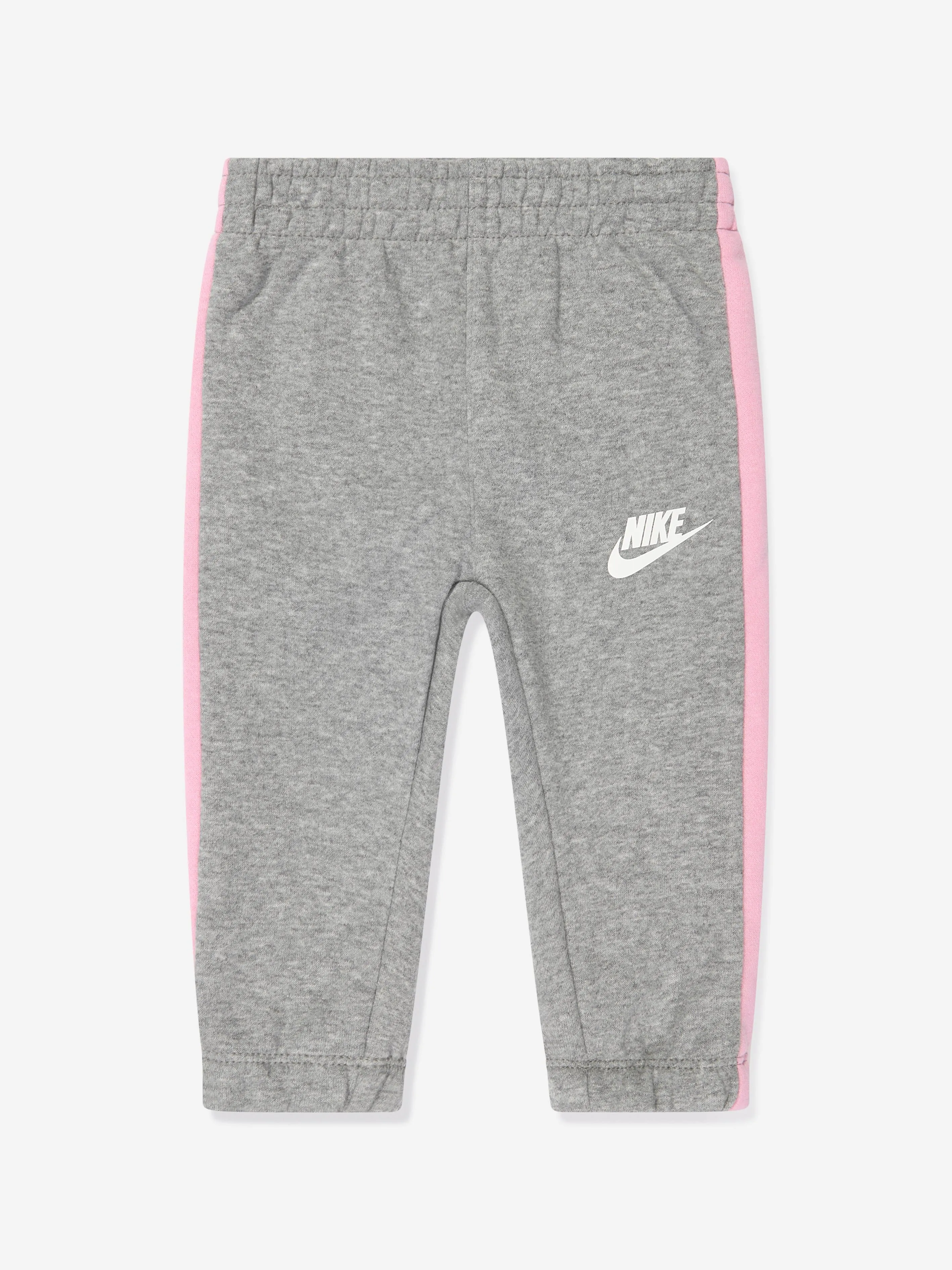 Nike Girls Oversized Futura Crew Tracksuit in Grey