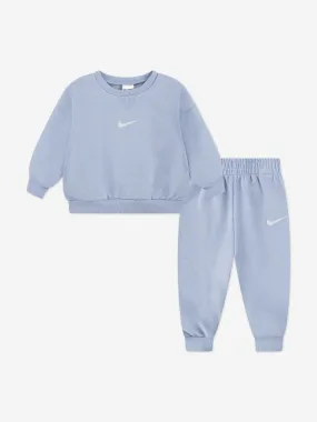 Nike Kids Essential Fleece Tracksuit in Blue