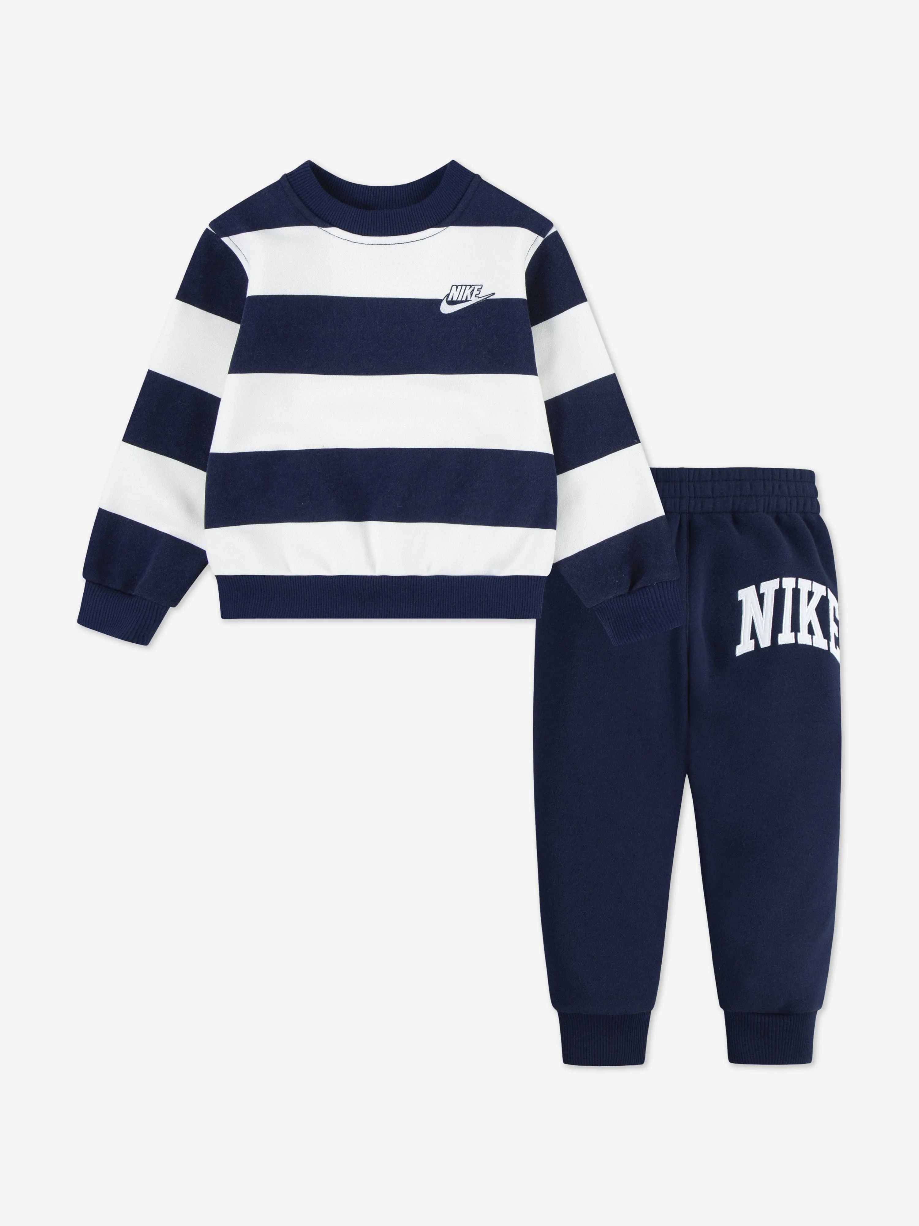 Nike Kids NSW Club SNL Stripe Tracksuit in Navy