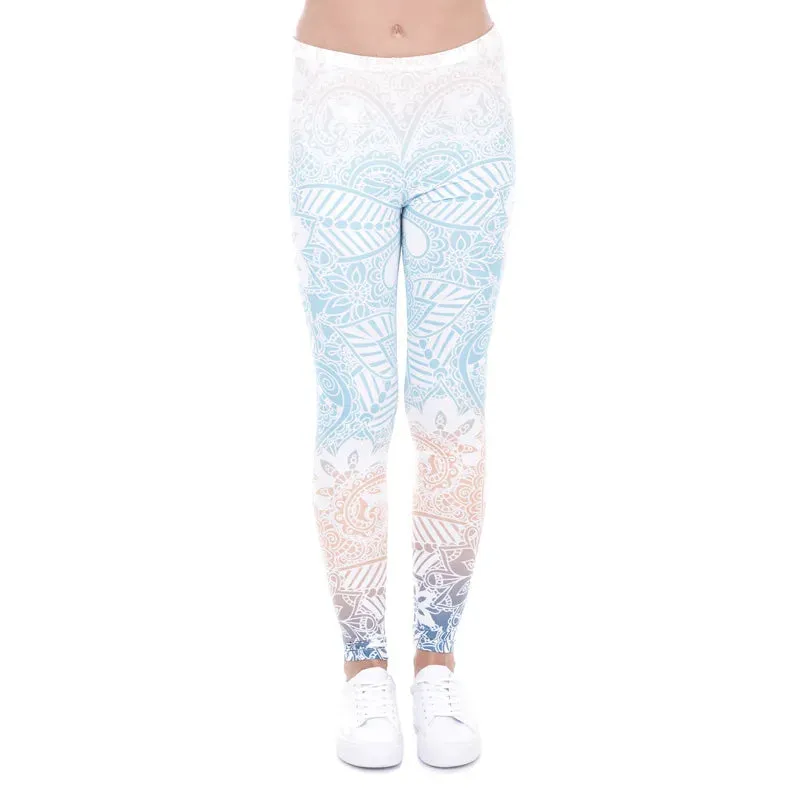 Ombre Mandala Yoga Leggings