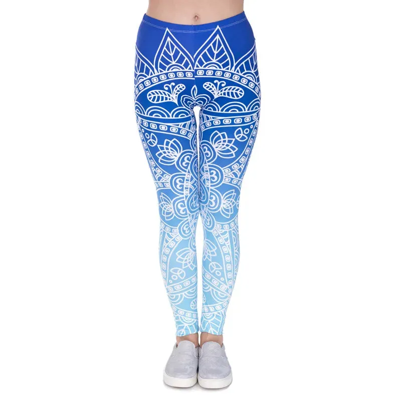 Ombre Mandala Yoga Leggings