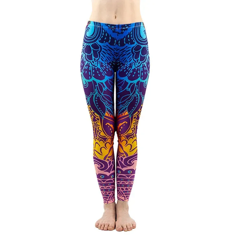 Ombre Mandala Yoga Leggings