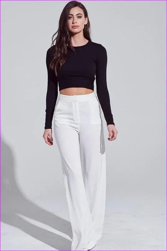 Ribbon Tie Crop Top