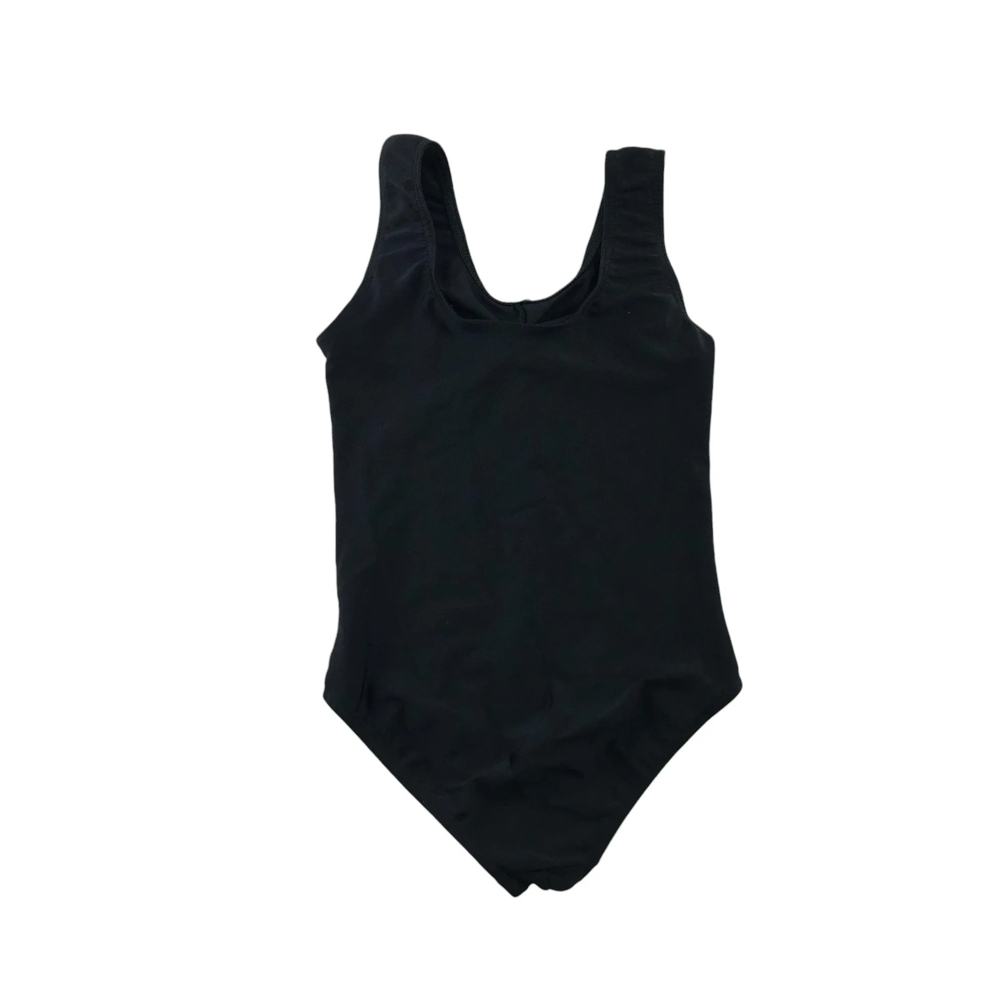 Roch Valley Black Leotard 7-8 years plain sleeveless