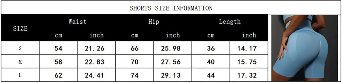 Seamless Shorts for Women Yoga Shorts Push Up Workout Gym Shorts Fitness High Waist Sports Short Women's Clothing