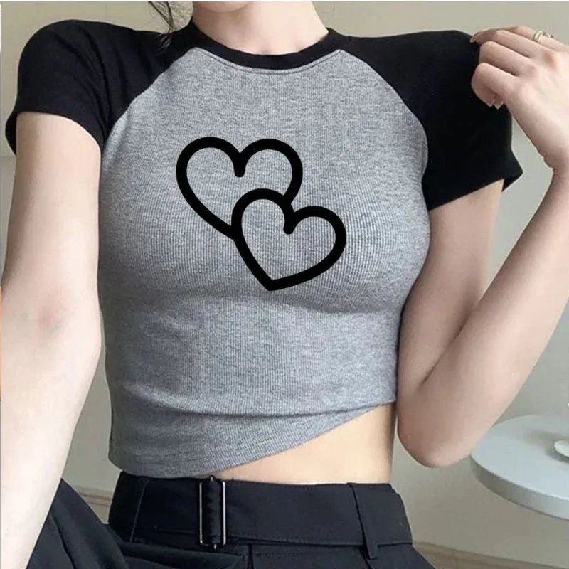 Sexy Girls Graphic Crop Tops Fairy Grunge Crop Top