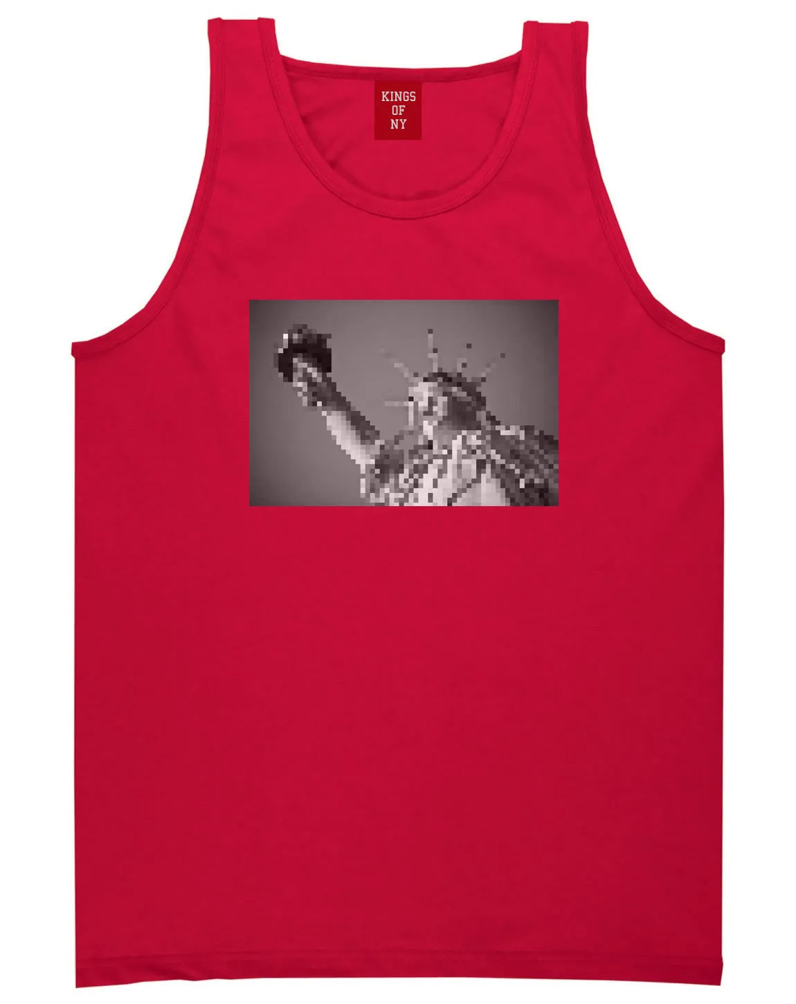 Statue Of Liberty Pixelated Tank Top