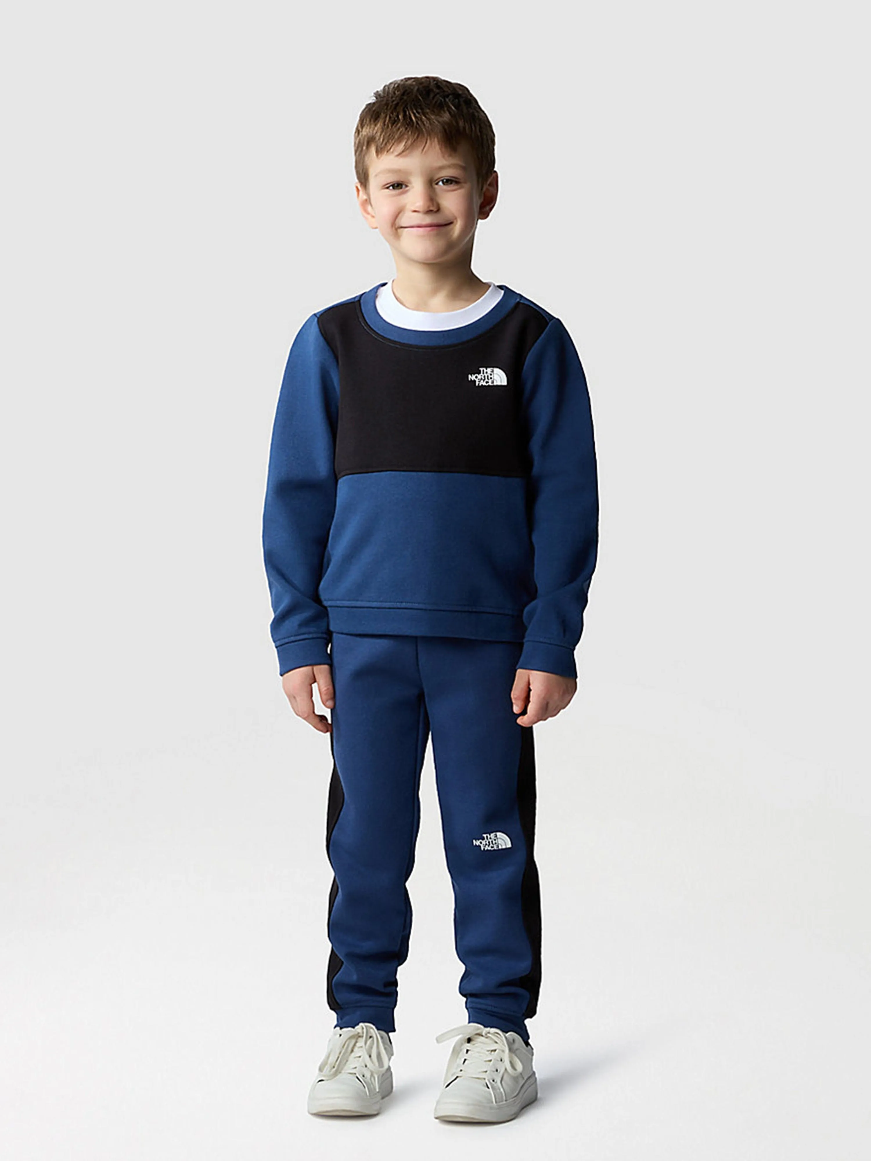 The North Face Kids TNF Tech Crew Tracksuit in Blue