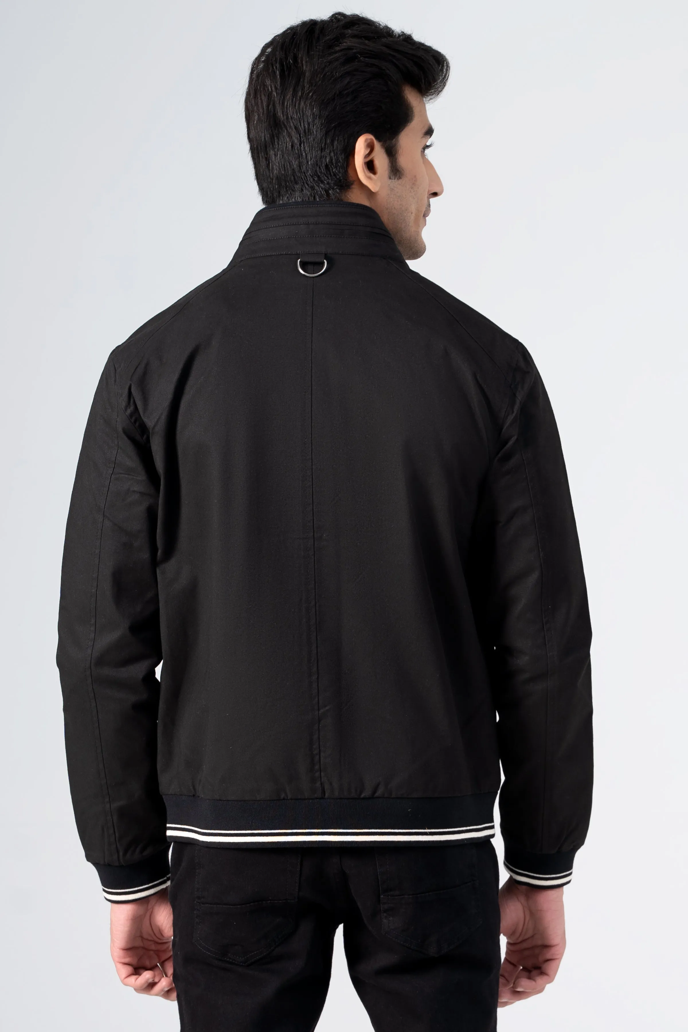 Tipping Cotton Jacket Black