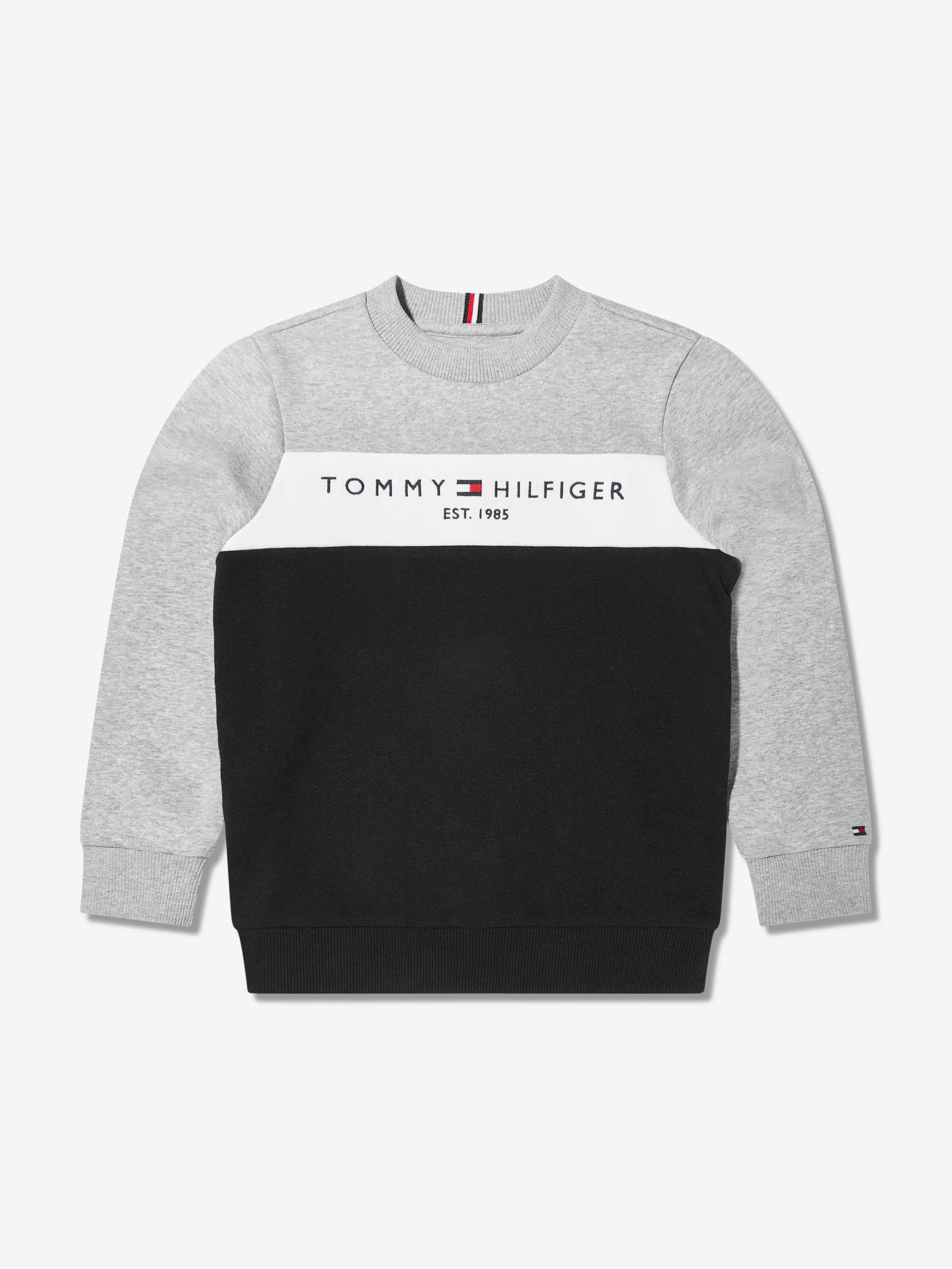 Tommy Hilfiger Boys Colourblock Fleece Tracksuit in Black