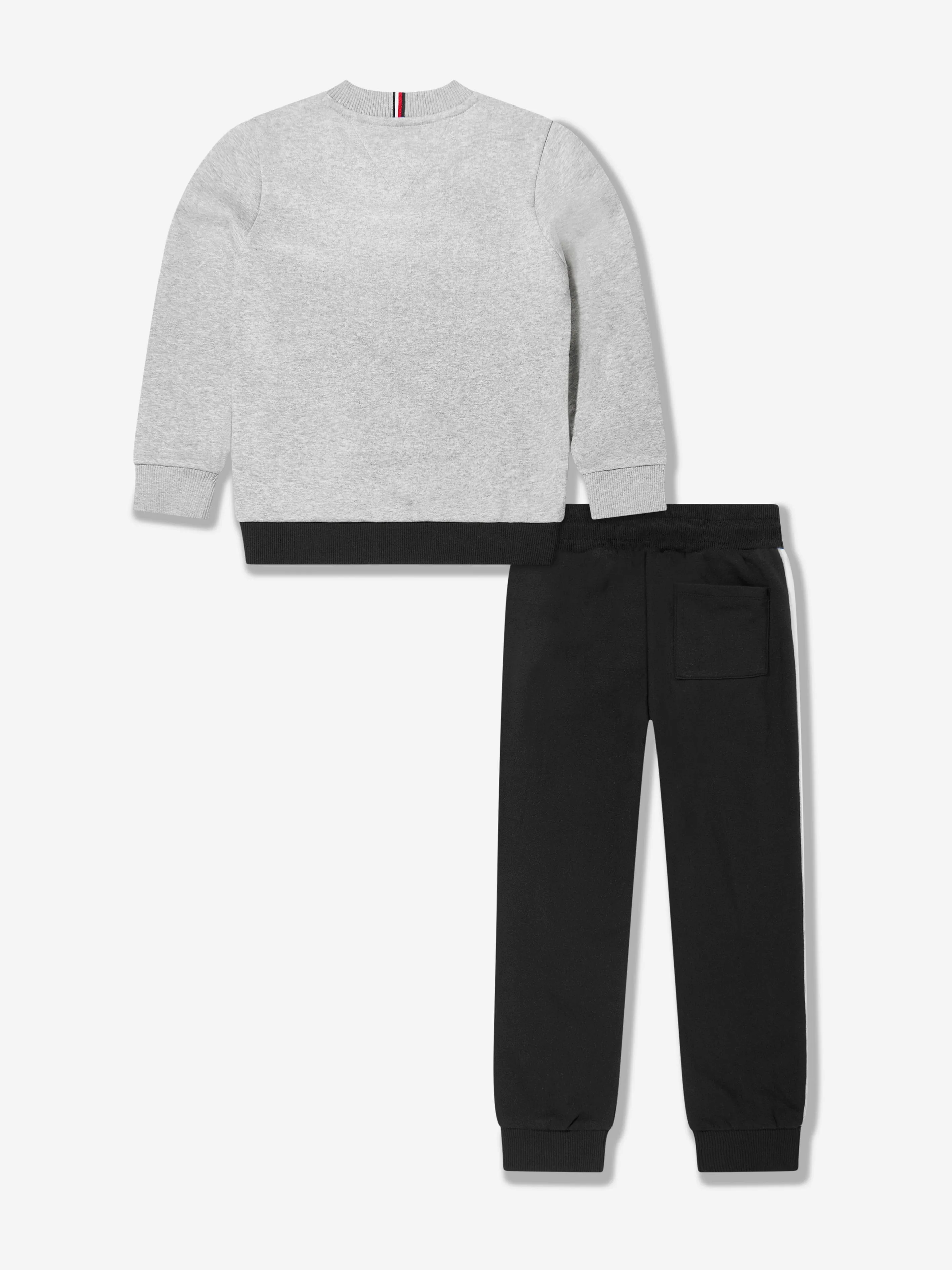 Tommy Hilfiger Boys Colourblock Fleece Tracksuit in Black