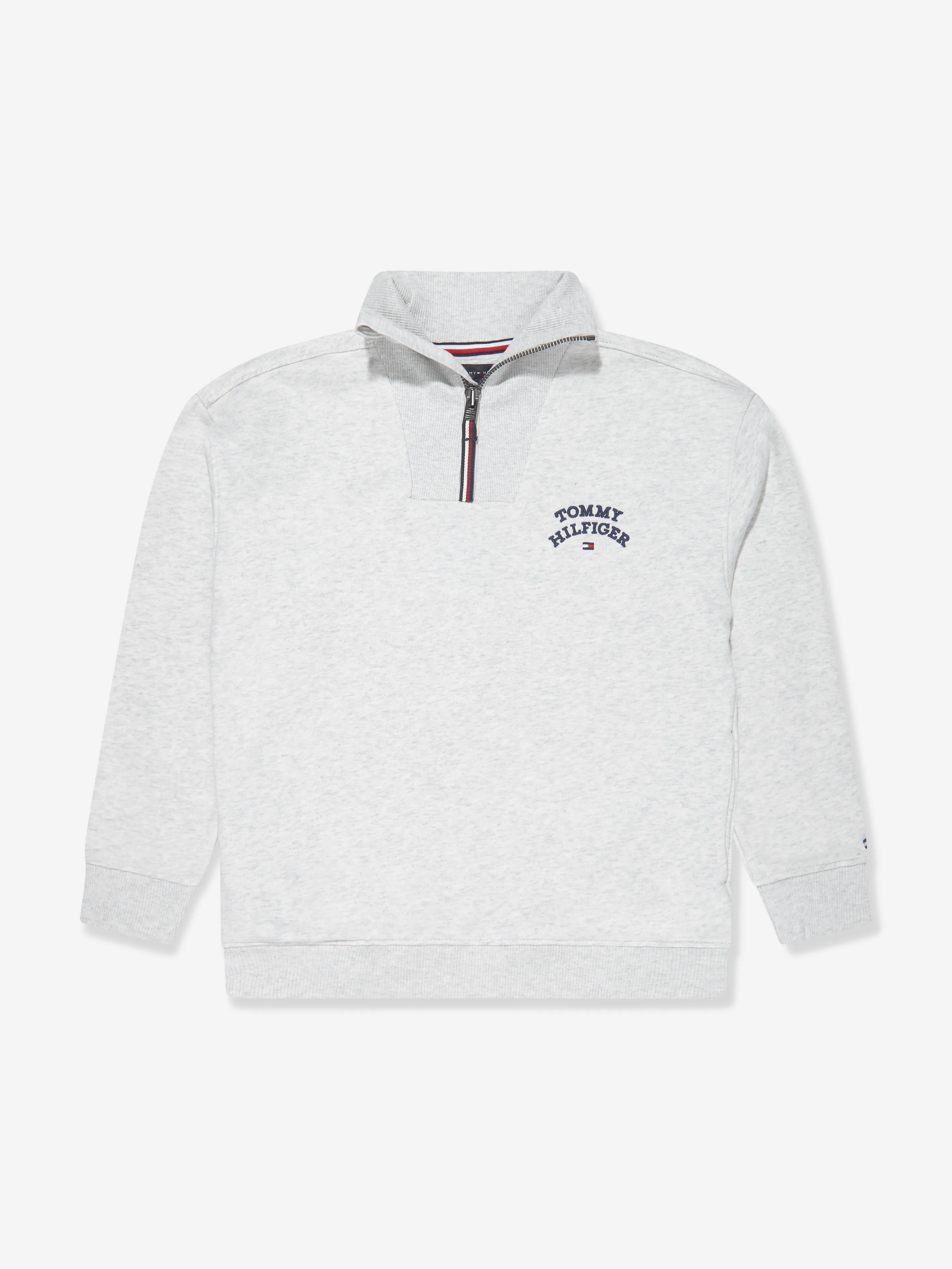 Tommy Hilfiger Boys Logo Flag Tracksuit in Grey