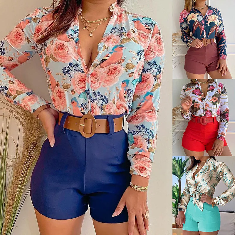 Two Piece Spring Shirt Blouses