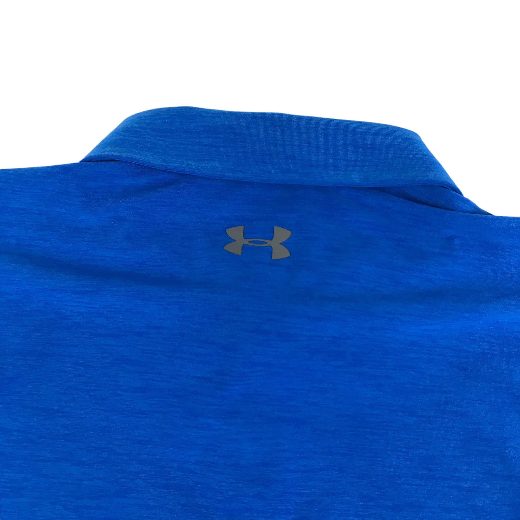 Under Armour Sport Polo Shirt Size XL Royal Blue Long Sleeve Loose Fit