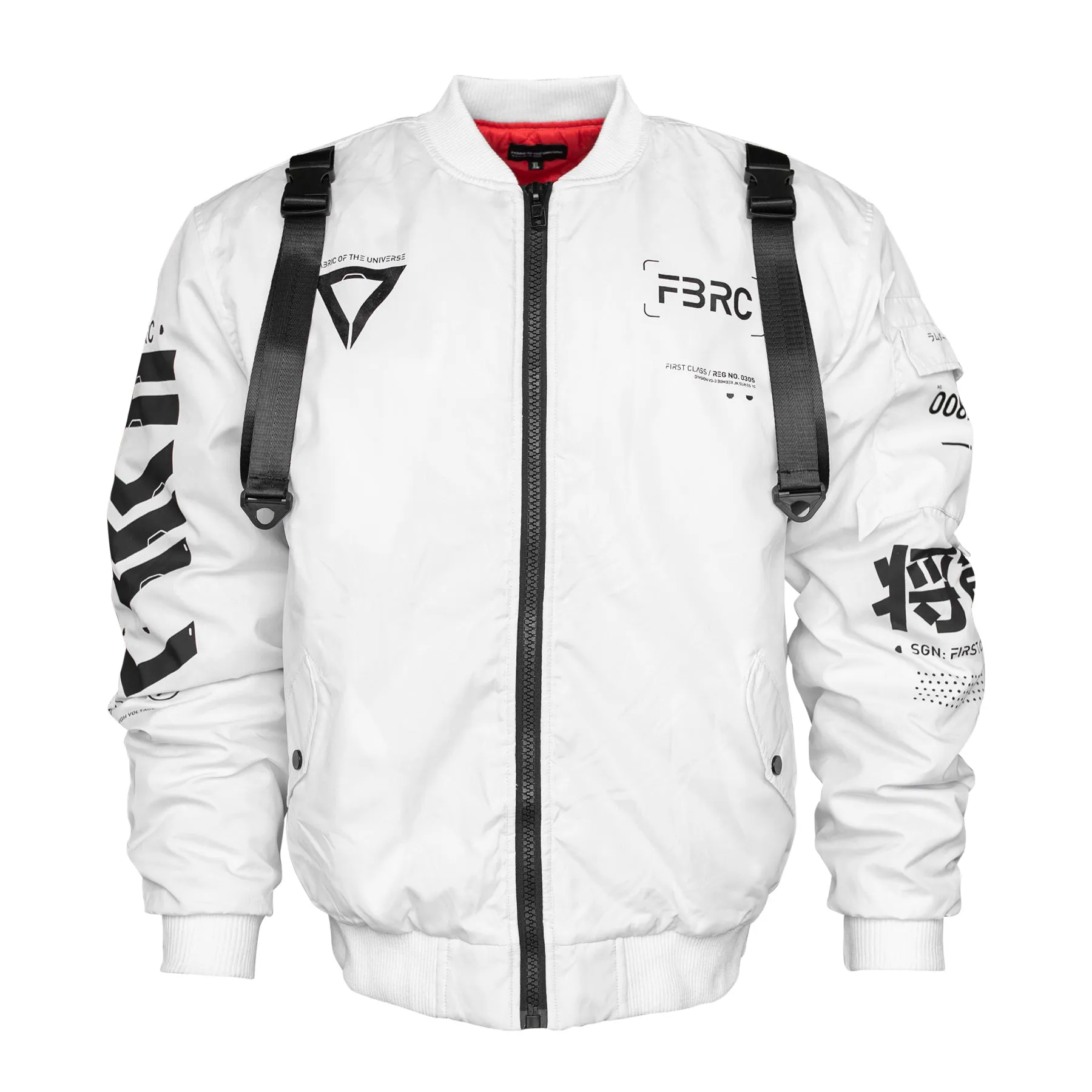 V3-3 White Bomber Jacket