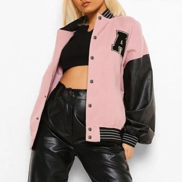 Wjczt 2022 Spring And Autumn Vibe Style Baseball Uniform New Bomber Jacket For Women Fashion Retro Clothes Streetwear Oversized Coat