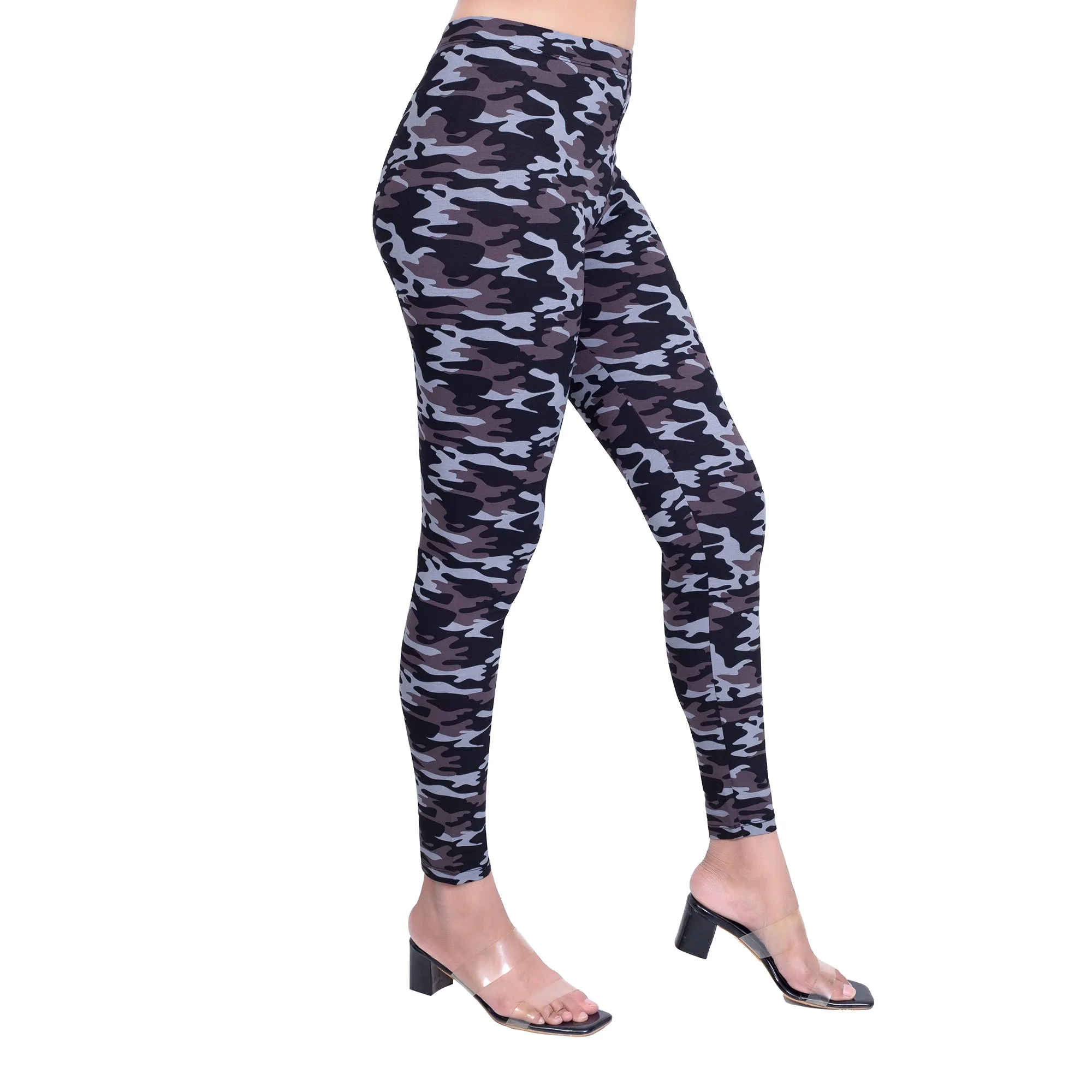 Women Elephant Printed Stretchable Legging