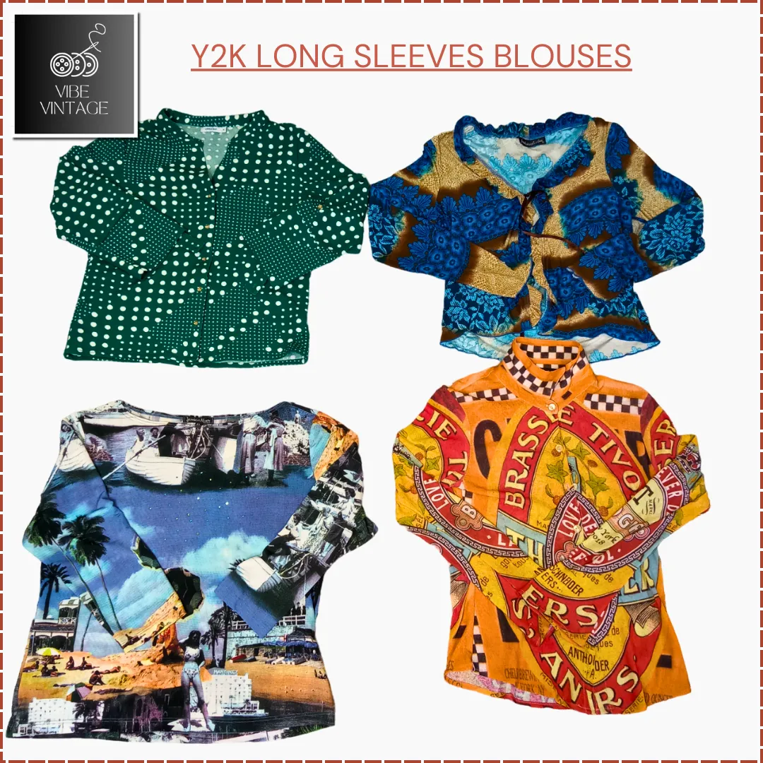 Y2K LONG & SHORT SLEEVES BLOUSES - 30 PCS